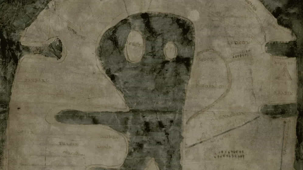 Détail de la Mappa Mundi d’Albi