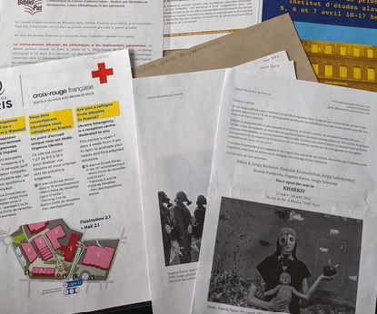 Exemples de documents sur la guerre en Ukraine collectés par la BnF
