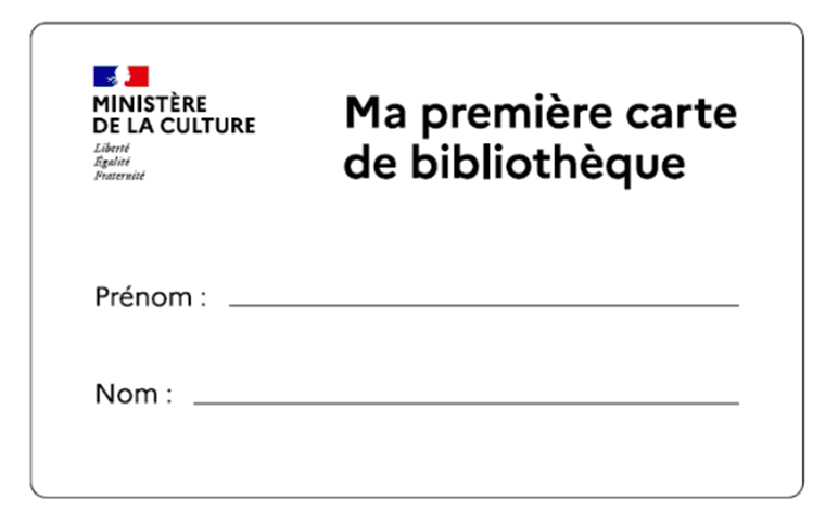 Ma première carte de bibliothèque