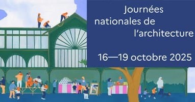 Affiche des Journées nationales de l’architecture, du 16 au 19 octobre 2025